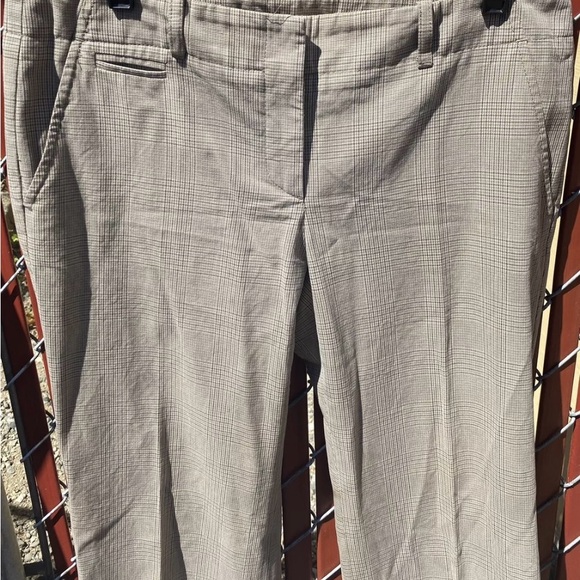 Theory Pants Plaid Cotton Size 6 - Picture 3 of 7